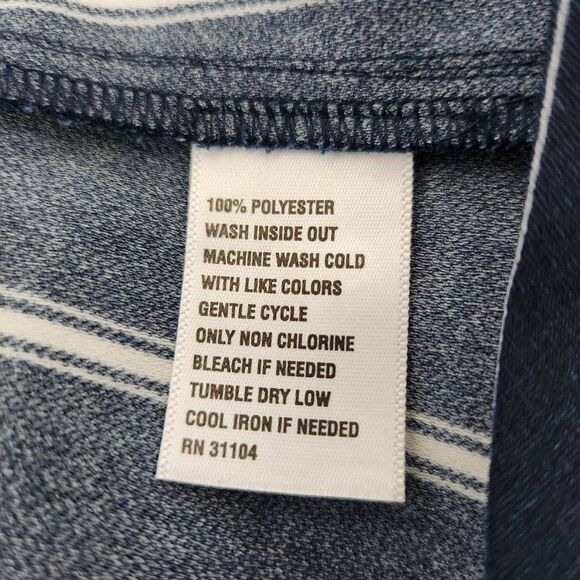 Madison Navy Stripe Wide Leg Pants NWT Size 4 Preppy Striped Dress Pants - Picture 8 of 8